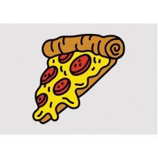 Pizza Slice Full Colour Vinyl Sticker