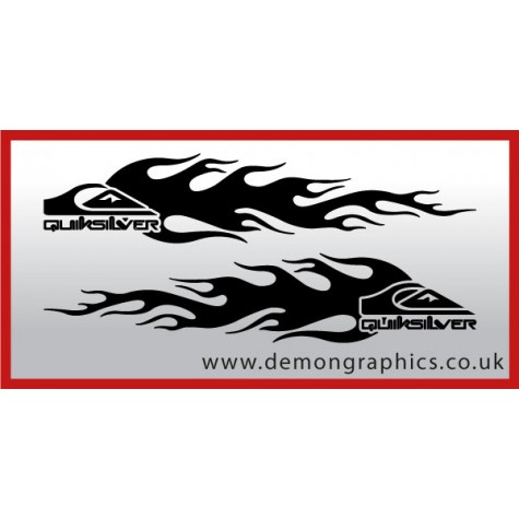 Logo flames : Quiksilver