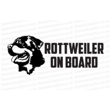 Rottweiler On Board Sticker