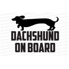Dachshund On Board Sticker