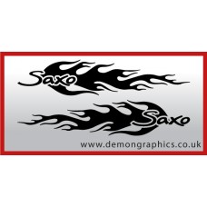 Logo flames : Saxo