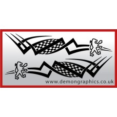 Logo tribal : Peugeot £19.99 both sides