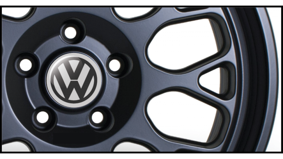VW Gel Domed Wheel Badges (Set of 4)