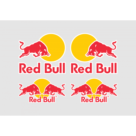 Red Bull Logo Kit Adhesive Vinyl Sticker