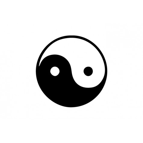 Ying & Yang Vinyl Sticker