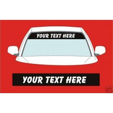 'Your Text' Adhesive Vinyl Sunstrip