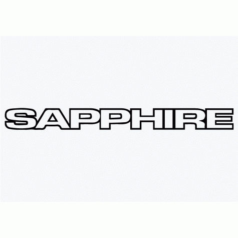 Old Skool Classic Vinyl Sticker: Sapphire