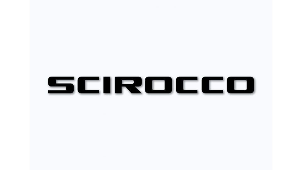 VW Scirocco Adhesive Vinyl Sticker