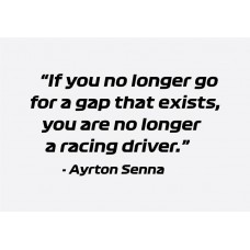Ayrton Senna Quote 1 Sticker