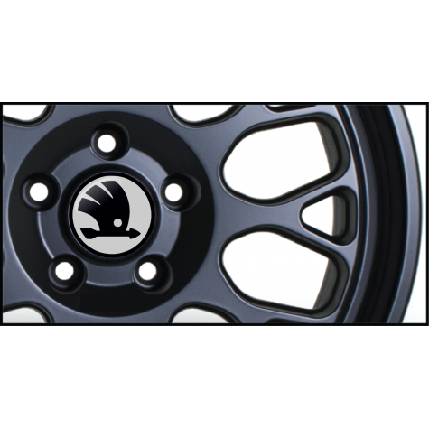 Skoda Gel Domed Wheel Badges (Set of 4)