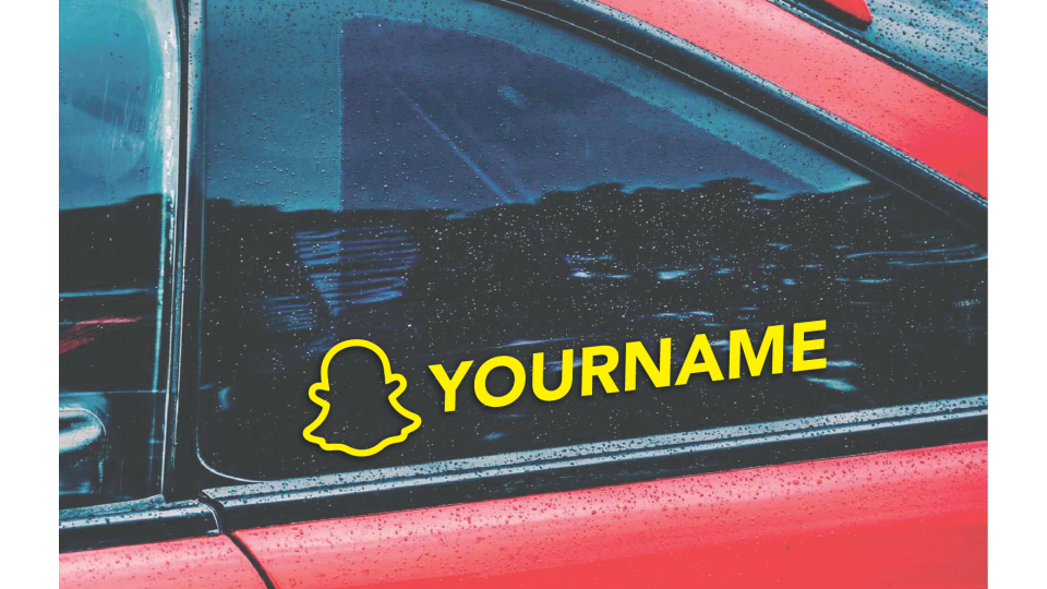 Snapchat Personalised Sticker (Pack of 2)