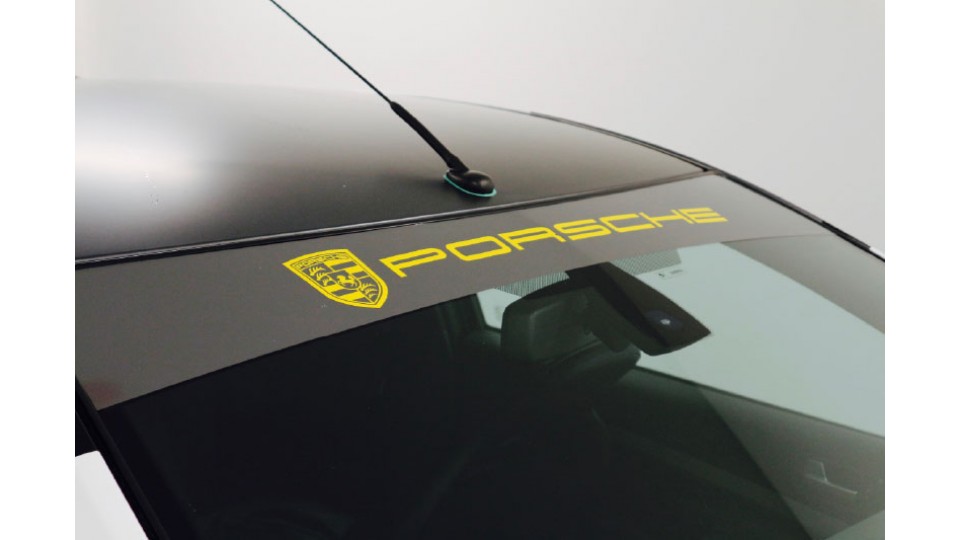 Porsche Adhesive Vinyl Sunstrip