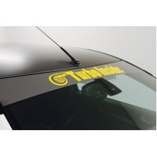 'Turbo Inside' Adhesive Vinyl Sunstrip