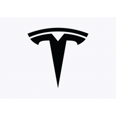 Tesla 'T' Badge Adhesive Vinyl Sticker