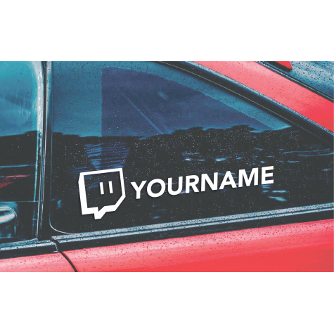 Twitch Personalised Sticker (Pack of 2)