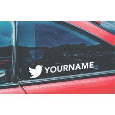 Twitter Personalised Sticker (Pack of 2)