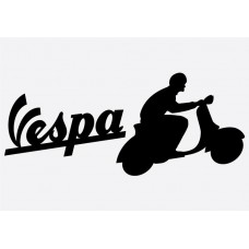 Vespa Badge 2 Adhesive Vinyl Sticker