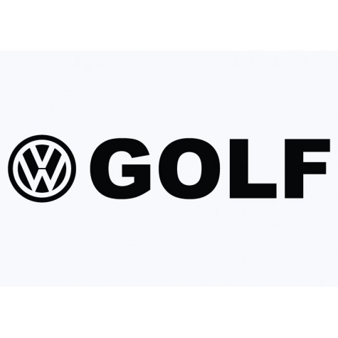 VW Golf Adhesive Vinyl Sticker