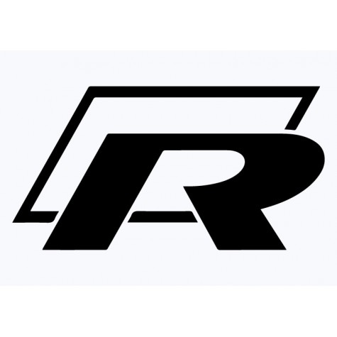 VW R Line Badge Adhesive Vinyl Sticker