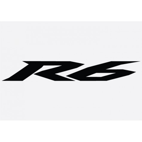 Yamaha R6 Badge 2 Adhesive Vinyl Sticker