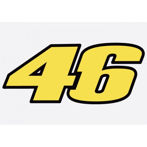 Yamaha '46' Adhesive Vinyl Sticker