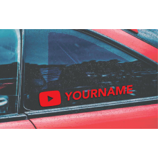 YouTube Personalised Sticker (Pack of 2)