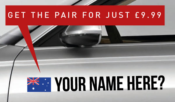 Australia Tag £9.99 for both sides Australia Tag £9.99 for both sides