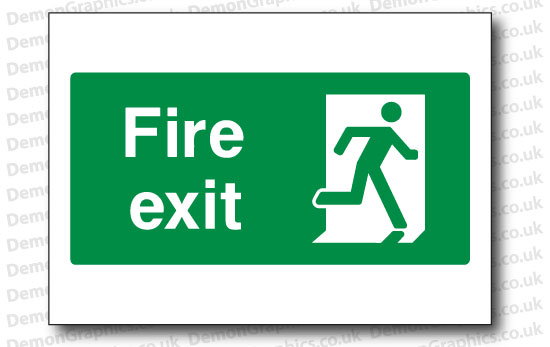 Fire Exit Sticker or Sign Fire Exit Sticker or Sign