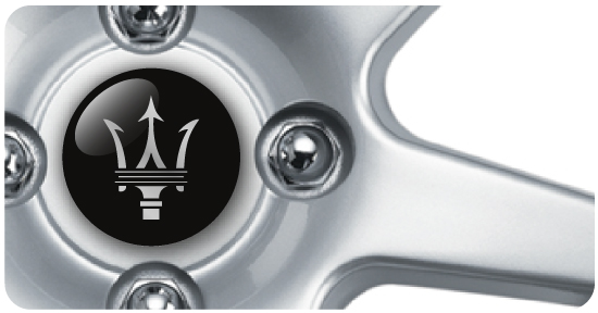 Wheel Centre Badges - Maserati (set of 4) Wheel Centre Badges - Maserati (set of 4)