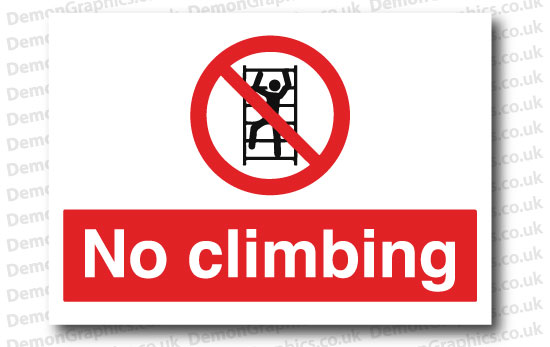 no climbing sticker or sign no climbing sticker or sign 3 99