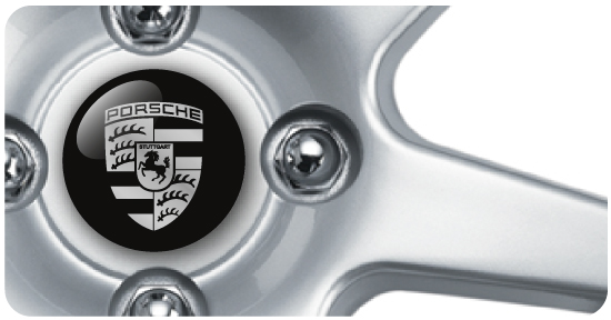 Wheel Centre Badges - Porsche Monochrome 2 (set of 4) Wheel Centre Badges - Porsche Monochrome 2 (set of 4)