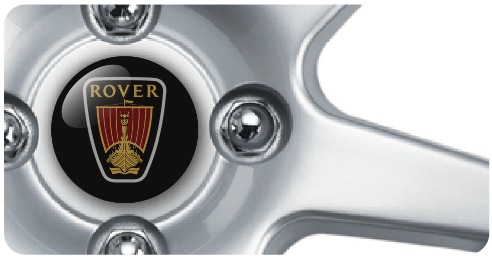 Wheel Centre Badges - Rover 2 (set of 4) Wheel Centre Badges - Rover 2 (set of 4)