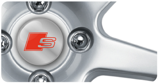 Wheel Centre Badges - S-Line (set of 4) Wheel Centre Badges - S-Line (set of 4)