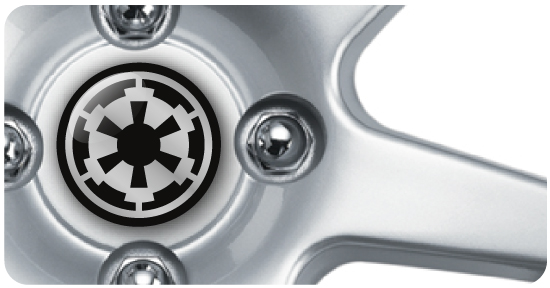 Wheel Centre Badges - Star Wars 2 (set of 4) Wheel Centre Badges - Star Wars 2 (set of 4)