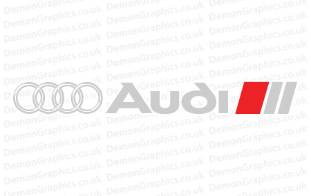Audi S Line Rings Sticker Audi S Line Rings Sticker
