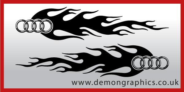logo flames car graphics by demon graphics makers of high quality