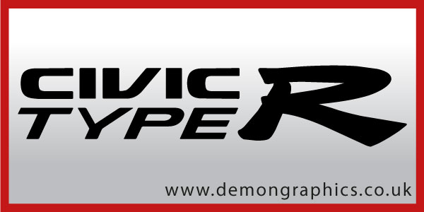 Honda civic type r decals stickers #6