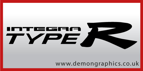Honda integra type r decals