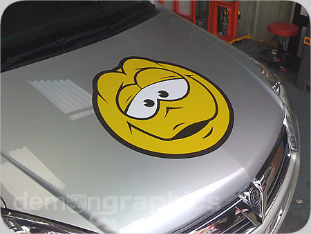 Fitting car stickers funny face one 5