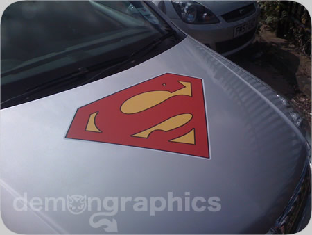 Fitting car stickers superman 6