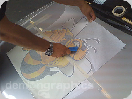 Fitting car stickers bad bee 3