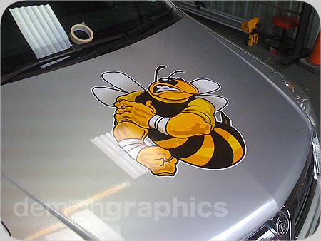 Fitting car stickers bad bee 6