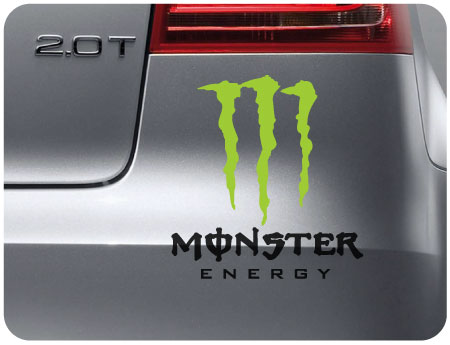 Monster Energy Stickers on Pegatina Monster Energy En Dos Colores Como Se Ve En La Foto Queda Muy