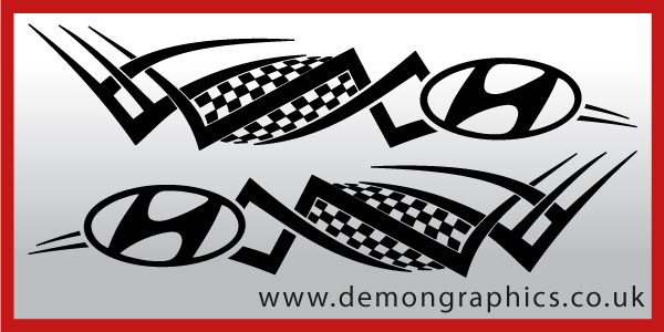 logo tribal : hyundai �19.99 both sides