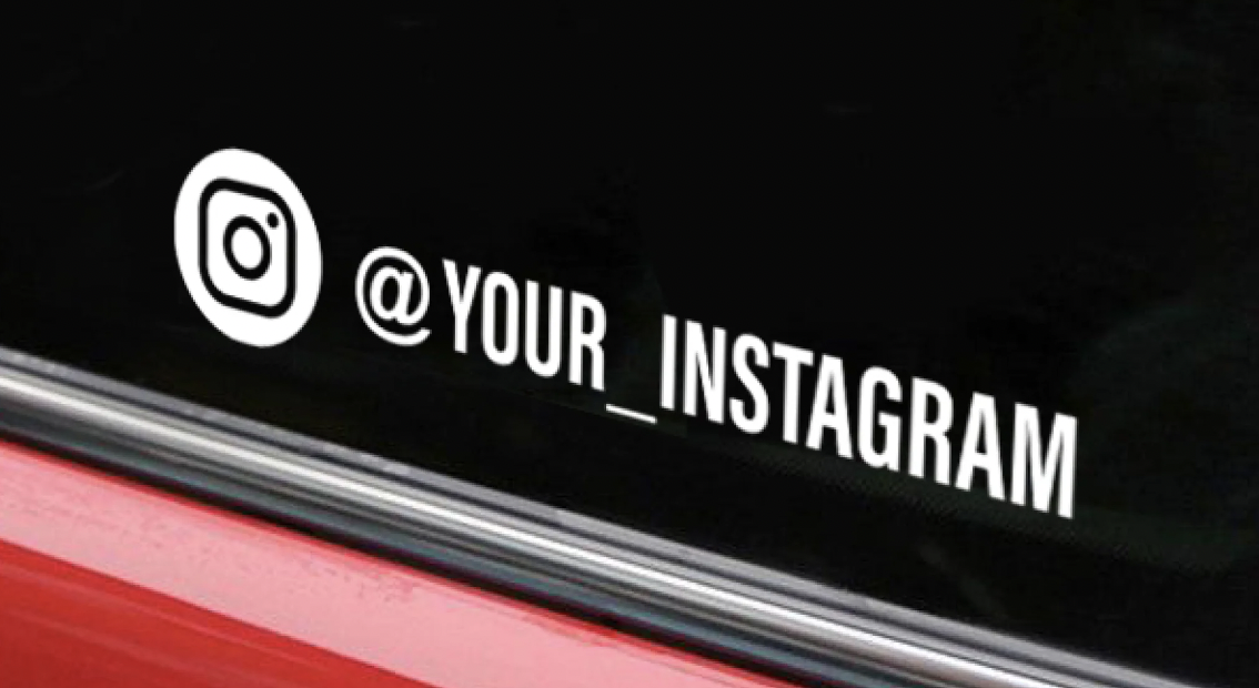 Custom Social Media Car Decals