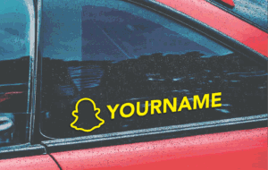 Snapchat Personalised Sticker (Pair)