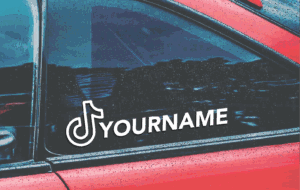 TikTok Personalised Sticker (Pair)