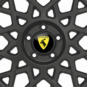 Volvo Prancing Moose Gel Domed Wheel Badges (Set of 4)