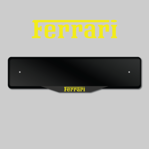 Ferrari Premium Acrylic Number Plate Surround
