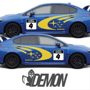 Subaru side swoosh graphics 3